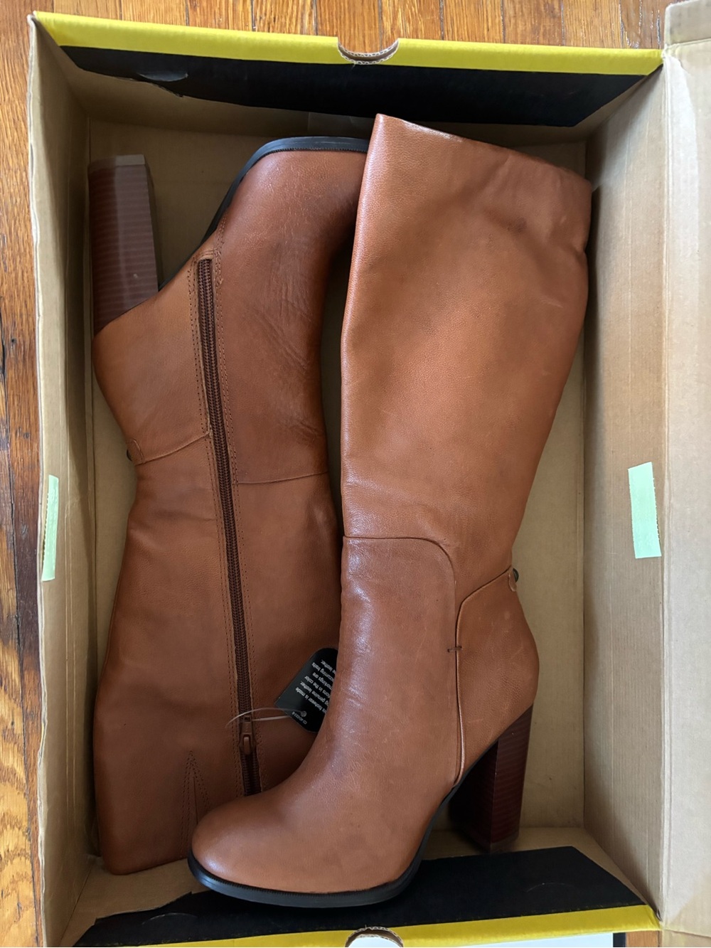 Khombu Tall Tan Heeled Women's Boots